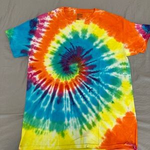 Rainbow Tie Dye T-Shirt. Size: Medium
